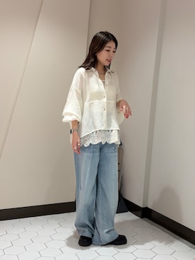 「DouDou（ドゥドゥ）のアイテム」を使った、doudouyukieさん（レディース・153cm）の春コーディネート