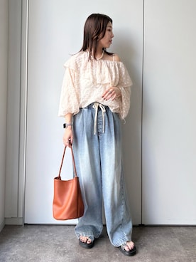 「大人可愛い、夏」｜doudouyukieさん（レディース・153cm）の夏コーディネート