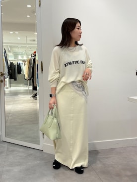 「DouDou（ドゥドゥ）のアイテム」を使った、doudouyukieさん（レディース・153cm）の春コーディネート