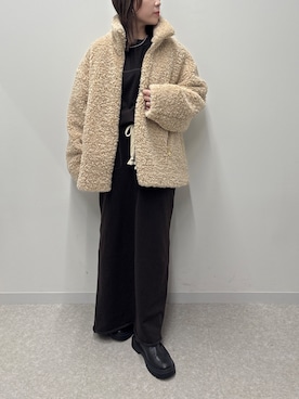 「アイテム（その他アウター）」を使った、doudouyukieさん（レディース・153cm）の秋コーディネート