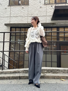 「mystic（ミスティック）のアイテム（パンプス）」を使った、YURIさん（レディース・153cm）の秋コーディネート