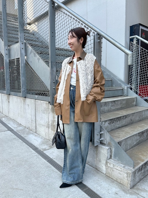 マルチwayレースレイヤードジャケット セール】【@lily.s_y 企画】マルチwayレースレイヤードジャケット