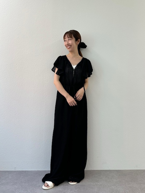 セール】メッシュレースオールインワン（サロペット
