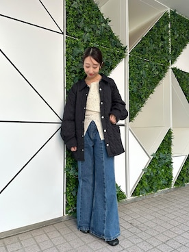 「アイテム（その他アウター）」を使った、YURIさん（レディース・153cm）の秋コーディネート