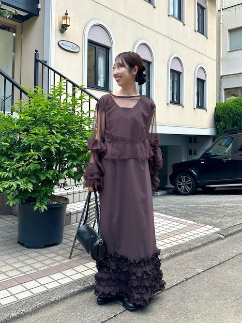 セール】【@____ri__125企画/オケージョン対応◎】ティアードフリル