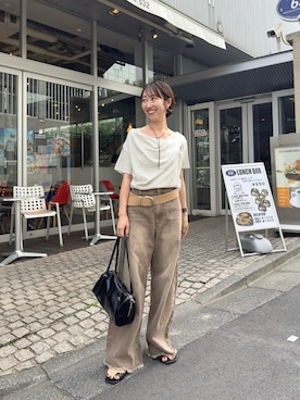 「アイテム（チョーカー）」を使った、YURIさん（レディース・153cm）の夏コーディネート
