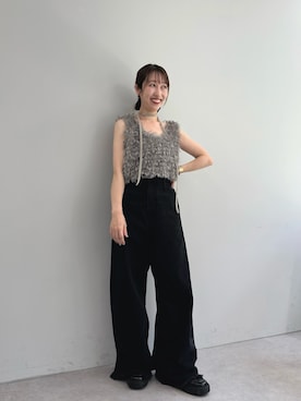 「mystic（ミスティック）のアイテム（ベスト）」を使った、YURIさん（レディース・153cm）の夏コーディネート
