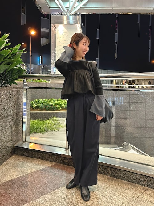 nutemperorワイドパンツ スラックス セール】ワイドタックスラックス（スラックス）｜MYMOOD