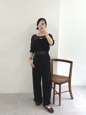 「アイテム（パンプス）」を使った、YURIさん（レディース・153cm）の夏コーディネート