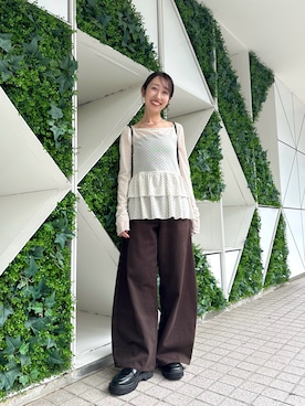 「アイテム（バックパック/リュック）」を使った、YURIさん（レディース・153cm）の秋コーディネート