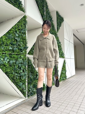 「アイテム（アクセサリー）」を使った、YURIさん（レディース・153cm）の秋コーディネート