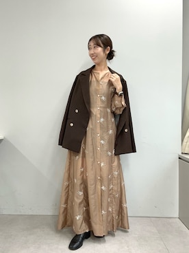 「アイテム（テーラードジャケット）」を使った、YURIさん（レディース・153cm）の秋コーディネート