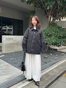 「アイテム（その他アウター）」を使った、YURIさん（レディース・153cm）の秋コーディネート