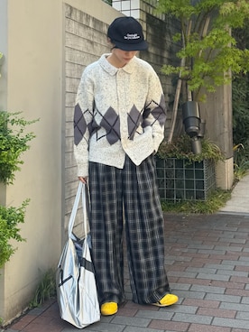 「アイテム（キャップ）」を使った、てりおさん（レディース・162cm）の秋コーディネート