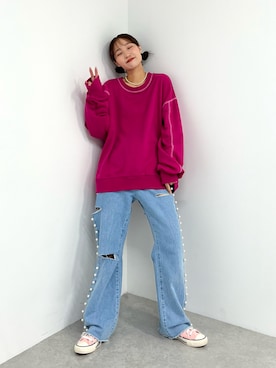 「HELLO.SANFRANCISCO（ハローサンフランシスコ）のアイテム」を使った、てりおさん（レディース・162cm）の秋コーディネート