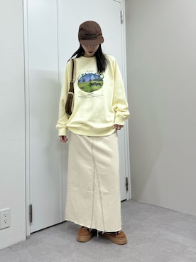 「GEVACO」｜「アイテム（帽子）」を使った、てりおさん（レディース・162cm）の秋コーディネート