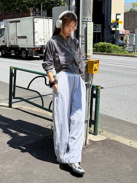 「CIAOPANIC TYPY（チャオパニックティピー）のFILA ECHAPPE VC v2（スニーカー、ブラック系）」を使った、てりおさん（レディース・162cm）の秋コーディネート