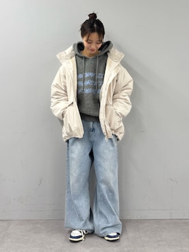 「アイテム（ダウンジャケット/コート）」を使った、てりおさん（レディース・162cm）の秋コーディネート