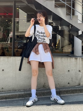 「H&M（エイチ・アンド・エム）のアイテム（パンツ）」を使った、てりおさん（レディース・162cm）の夏コーディネート