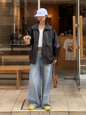 「アイテム（タンクトップ）」を使った、てりおさん（レディース・162cm）の夏コーディネート