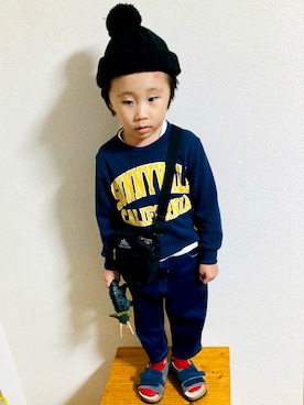 「GREGORY（グレゴリー）のアイテム」を使った、ＴＯＵＲＩさん（キッズ・90cm）の秋コーディネート