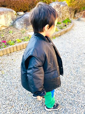 「アイテム（ベスト）」を使った、ＴＯＵＲＩさん（キッズ・90cm）の冬コーディネート