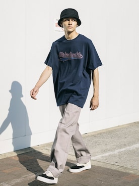「BEAMS（ビームス）のBEAMS / メッシュ バケット ハット（ハット）」を使った、Ressaca staffさん（メンズ・175cm）の夏コーディネート
