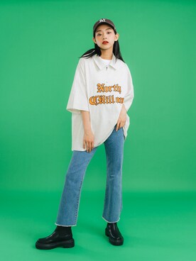 「フレアデニム」｜Ressaca staffさん（レディース・163cm）の春コーディネート