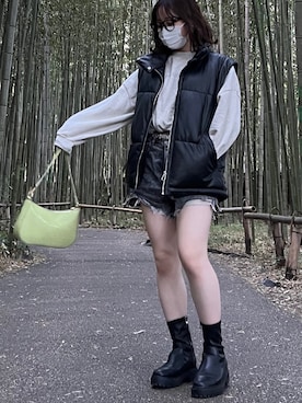 「one way（ワンウェイ）のアイテム（スウェット）」を使った、まるさん（レディース・150cm）の冬コーディネート
