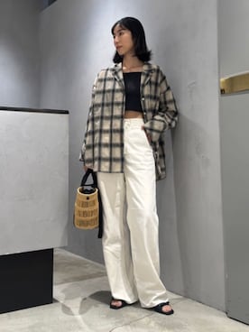 「YANUK（ヤヌーク）のアイテム」を使った、eriさん（レディース・160cm）の夏コーディネート