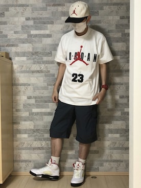 「Jordan」｜「アイテム（腕時計）」を使った、zekihiroさん（メンズ・170cm）の夏コーディネート