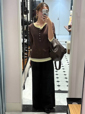 「アイテム（バックパック/リュック）」を使った、AYAKAさん（レディース・157cm）の秋コーディネート