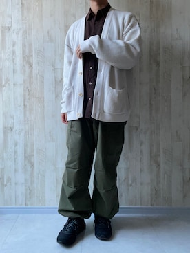 「低身長男子」｜まっくろ🐕さん（メンズ・166cm）の冬コーディネート