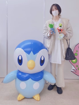 「GRL（グレイル）のサイドゴアレザーブーツ（ブーツ、ブラック系）」を使った、aたさん（レディース・170cm）の冬コーディネート