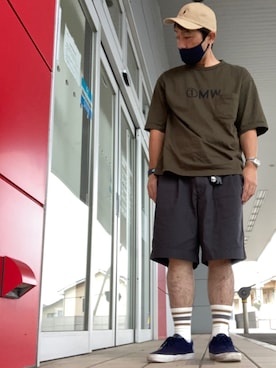 「ES（エス）のアイテム」を使った、としくんさん（メンズ・168cm）の夏コーディネート