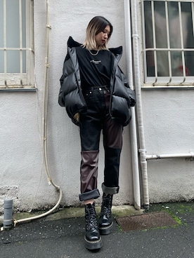 「アイテム（ダウンジャケット/コート）」を使った、DAIAさん（レディース・166cm）の夏コーディネート