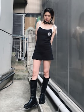 「ミニワンピ」｜DAIAさん（レディース・166cm）の夏コーディネート