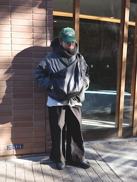 「JOURNAL STANDARD（ジャーナルスタンダード）のアイテム（ブルゾン）」を使った、tomoe hiranoさん（レディース・161cm）の冬コーディネート