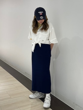 「AVIREX（アヴィレックス）のアイテム」を使った、___aさん（レディース・156cm）の春コーディネート