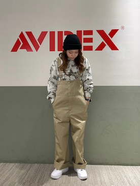 「Dickies（ディッキーズ）のアイテム（オールインワン・サロペット）」を使った、___aさん（レディース・156cm）の冬コーディネート