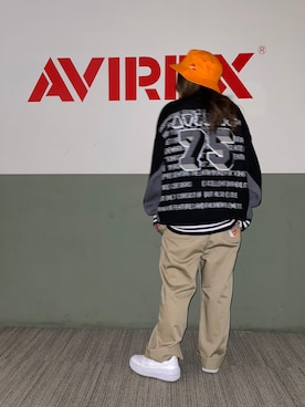 「Dickies（ディッキーズ）のアイテム（オールインワン・サロペット）」を使った、___aさん（レディース・156cm）の冬コーディネート