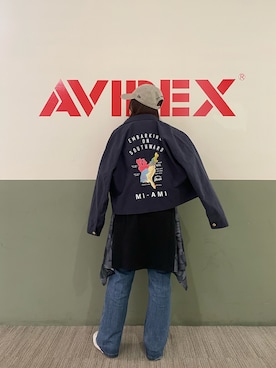 「アイテム（カバーオール、グリーン系）」を使った、___aさん（レディース・156cm）の冬コーディネート