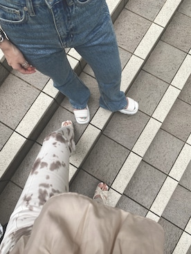 「フレアデニム」｜sanaekawaiさん（レディース・163cm）の夏コーディネート