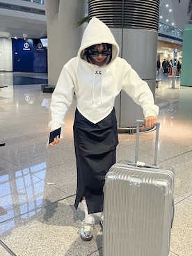 「Rest&Recreation（レストアンドレクリエーション）のアイテム」を使った、Aoiさん（レディース・163cm）の春コーディネート