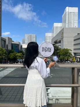 「ライブコーデ」｜「アイテム（ワンピース/ドレス）」を使った、Aoiさん（レディース・163cm）の夏コーディネート