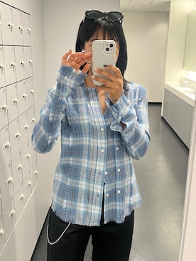 「MOUSSY（マウジー）のアイテム（シャツ/ブラウス）」を使った、Aoiさん（レディース・163cm）の秋コーディネート