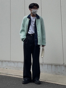 「インスタフォローしてね！」｜soshikiさん（メンズ・175cm）の冬コーディネート