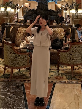 「LOWRYS FARM（ローリーズファーム）のアイテム（ワンピース）」を使った、honokaさん（レディース・157cm）の秋コーディネート