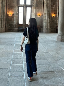 「アイテム（ポロシャツ）」を使った、honokaさん（レディース・157cm・20代）の秋コーディネート