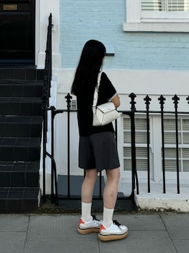 「アイテム（ポロシャツ）」を使った、honokaさん（レディース・157cm）の秋コーディネート